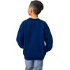 imageGildan unisexchild Fleece Crewneck Sweatshirt Style G18000bNavy