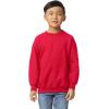 imageGildan unisexchild Fleece Crewneck Sweatshirt Style G18000bRed