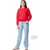 imageGildan unisexchild Fleece Crewneck Sweatshirt Style G18000bRed