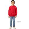 imageGildan unisexchild Fleece Crewneck Sweatshirt Style G18000bRed