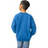 imageGildan unisexchild Fleece Crewneck Sweatshirt Style G18000bRoyal