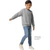 imageGildan unisexchild Fleece Crewneck Sweatshirt Style G18000bSport Grey