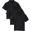 imageGildan Kids DryBlend Short Sleeve Polo Style G8800b 3PackBlack