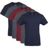 imageGildan Mens Crew TShirts Multipack Style G1100NavyCharcoalCardinal Red 5pack