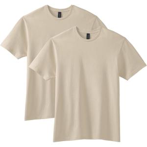 imageGildan Adult Softstyle Cotton TShirt Style G64000 MultipackSand 2pack