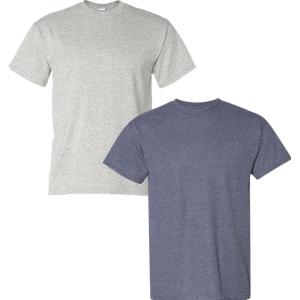 imageGildan Large Mens DryBlend Classic TShirtAshHeather Sport Dark Navy