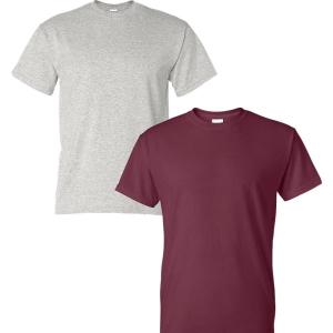 imageGildan Large Mens DryBlend Classic TShirtAshMaroon