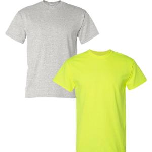 imageGildan Large Mens DryBlend Classic TShirtAshSafety Green