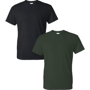 imageGildan Large Mens DryBlend Classic TShirtBlackForest