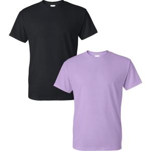 imageGildan Large Mens DryBlend Classic TShirtBlackOrchid