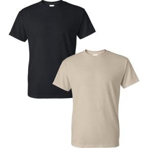 imageGildan Large Mens DryBlend Classic TShirtBlackSand