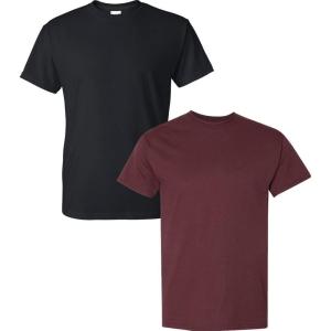 imageGildan Large Mens DryBlend Classic TShirtBlackSport Dark Maroon