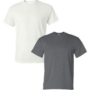 imageGildan Large Mens DryBlend Classic TShirtWhiteDark Heather