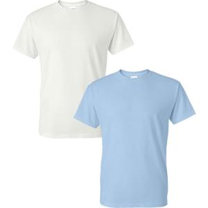 imageGildan Large Mens DryBlend Classic TShirtWhiteLight Blue