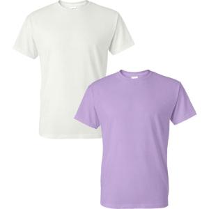imageGildan Large Mens DryBlend Classic TShirtWhiteOrchid