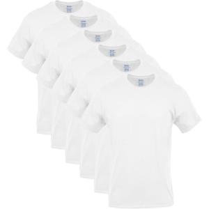 imageGildan Mens Crew TShirts Multipack Style G1100White 6pack