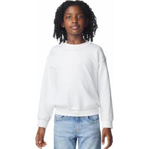 imageGildan unisexchild Fleece Crewneck Sweatshirt Style G18000bWhite