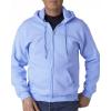 imageGildan Mens Full Zip Hooded SweatshirtLarge light Blue