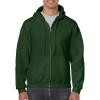 imageGildan Mens Full Zip Hooded SweatshirtGreen
