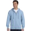 imageGildan Mens Full Zip Hooded SweatshirtLarge light Blue