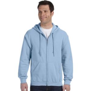 imageGildan Mens Full Zip Hooded SweatshirtLarge light Blue