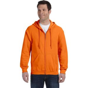 imageGildan Mens Full Zip Hooded SweatshirtS Orange