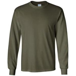 imageCotton 6 oz LongSleeve TShirt G240Military Green