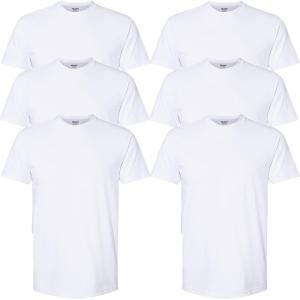 imageGildan Mens Crew TShirts Multipack Style G1100White 5pack