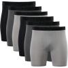 imageGildan mens Performance Underwear Boxer BriefsBlackCharcoalOpal Grey 6pack