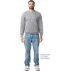 imageGildan Adult Softstyle Crewneck Sweatshirt Style GSF000Sport Grey