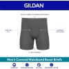 imageGildan Mens Underwear Covered Waistband Boxer Briefs MultipackBlack 5pack