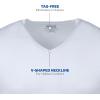imageGildan Mens VNeck TShirts Multipack Style G1103White 6pack