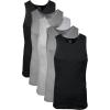imageGildan Mens AShirt Tanks Multipack Style G1104BlackSport GreyCharcoal 5pack
