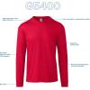 imageGildan Adult Heavy Cotton Long Sleeve TShirt Style G5400 2PackS Orange