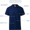 imageGildan Adult Ultra Cotton TShirt with Pocket Style G2300 2PackBlack
