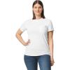 imageGildan Adult Ultra Cotton TShirt with Pocket Style G2300 2PackWhite