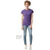 imageGildan Womens Softstyle Cotton TShirt Style G64000l MultipackHeather Purple