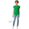 imageGildan Womens Softstyle Cotton TShirt Style G64000l MultipackIrish Green