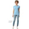 imageGildan Womens Softstyle Cotton TShirt Style G64000l MultipackLight Blue