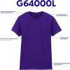 imageGildan Womens Softstyle Cotton TShirt Style G64000l MultipackLight Blue