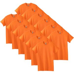 imageGildan Adult Heavy Cotton TShirt Style G5000 MultipackS Orange 12pack