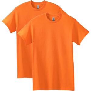 imageGildan Adult Heavy Cotton TShirt Style G5000 MultipackS Orange 2pack