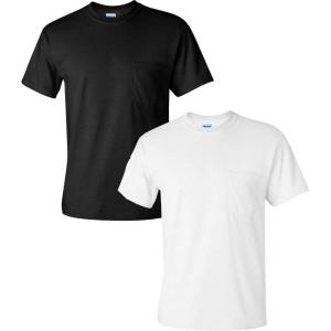 imageGildan Adult Ultra Cotton TShirt with Pocket Style G2300 2PackAssorted