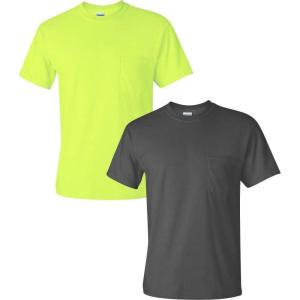 imageGildan Adult Ultra Cotton TShirt with Pocket Style G2300 2PackCharcoal