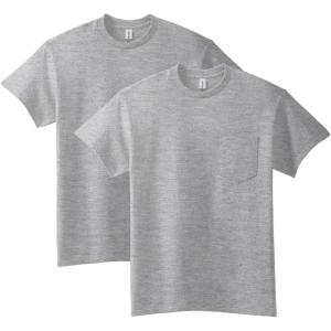 imageGildan Adult Ultra Cotton TShirt with Pocket Style G2300 2PackSport Grey