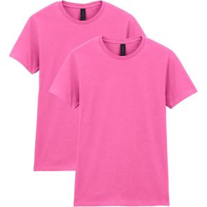 imageGildan Womens Softstyle Cotton TShirt Style G64000l MultipackAzalea