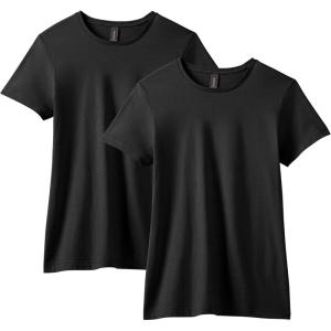 imageGildan Womens Softstyle Cotton TShirt Style G64000l MultipackBlack