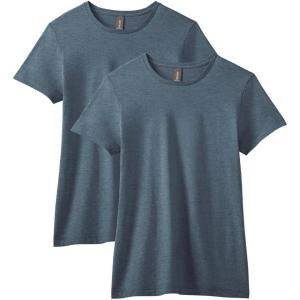 imageGildan Womens Softstyle Cotton TShirt Style G64000l MultipackDark Heather