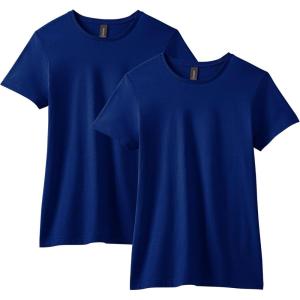 imageGildan Womens Softstyle Cotton TShirt Style G64000l MultipackNavy