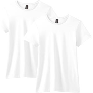 imageGildan Womens Softstyle Cotton TShirt Style G64000l MultipackWhite